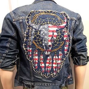 🔻Drop! Ralph Lauren Denim & Supply Denim Jacket S Studded